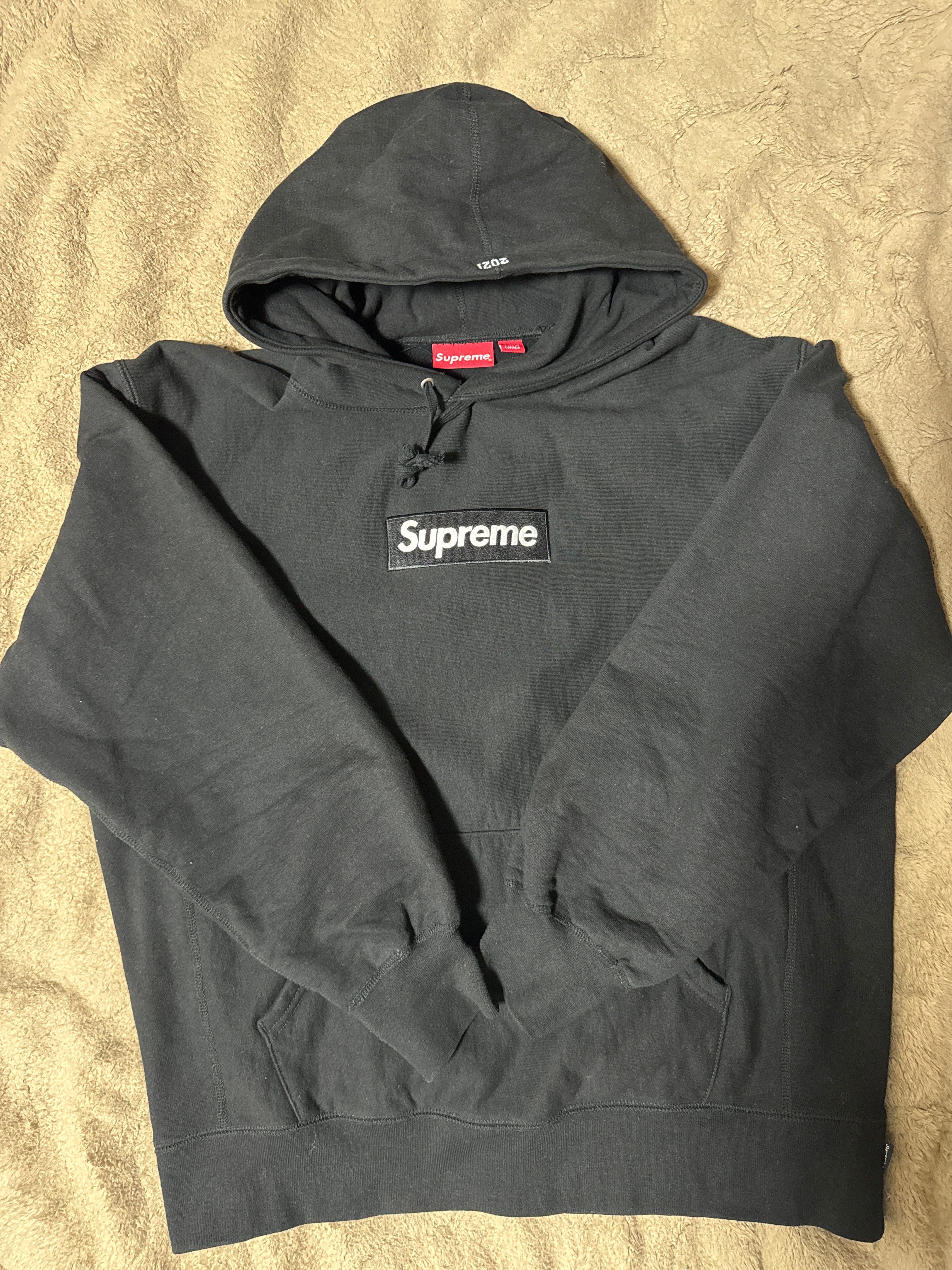 Supreme Box Logo Hooded Sweatshirt "Black" (21FW)