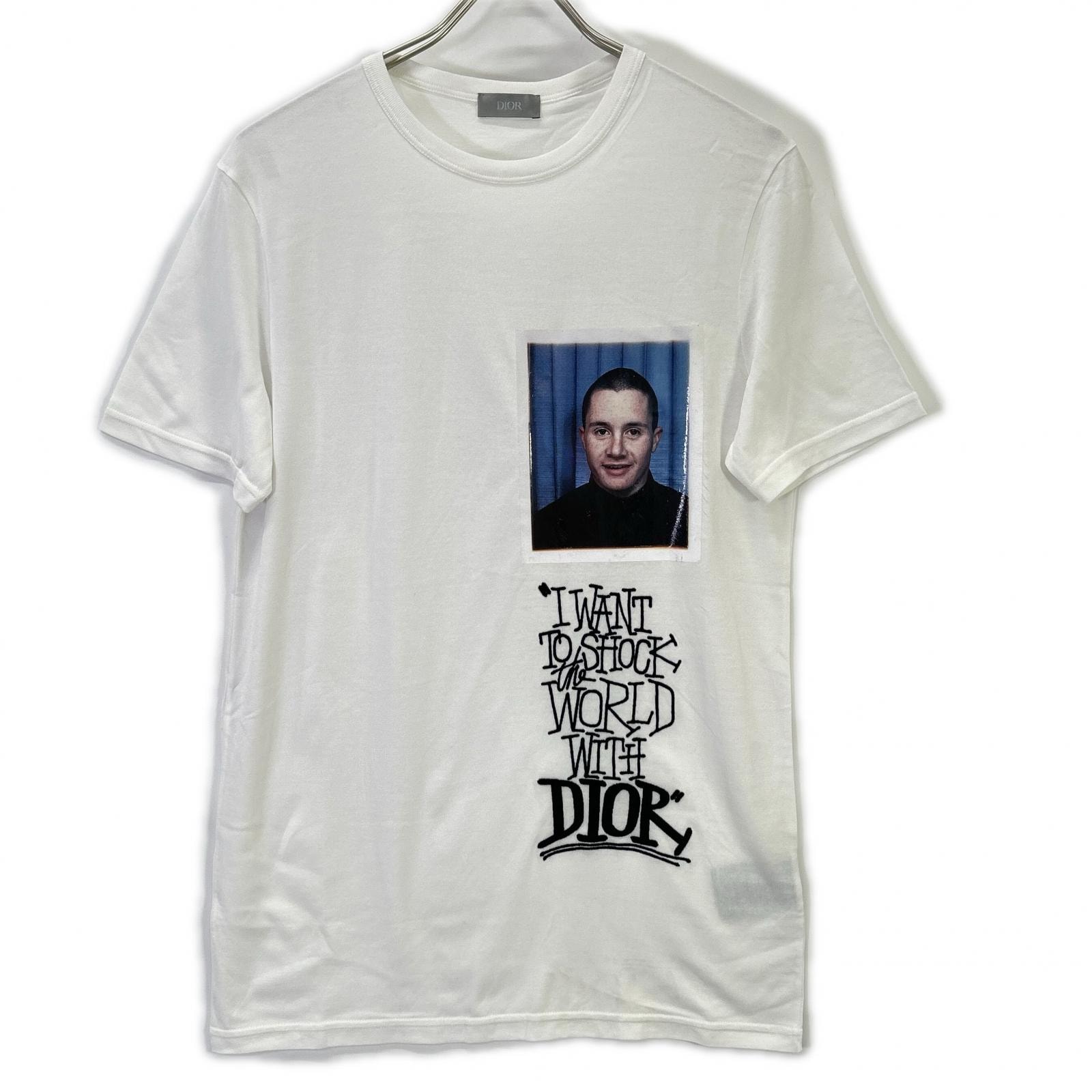 ディオール ×STUSSY 033J600C0589 20AW ×ShawnStussy KIM JONES TEE XS