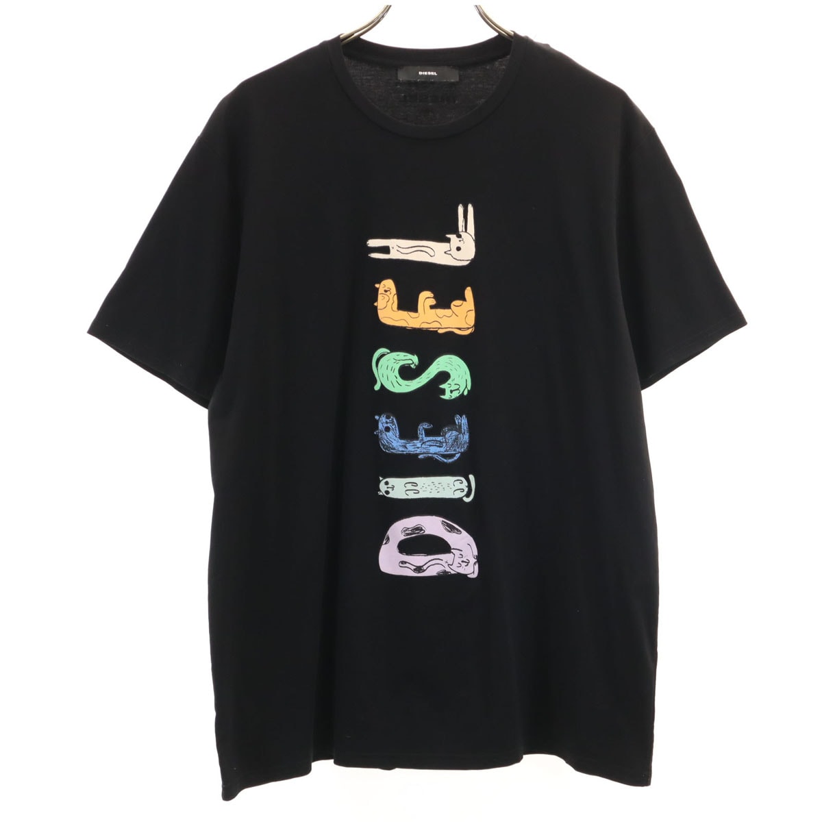 DIESEL ディーゼル 半袖 Tシャツ S ブラック