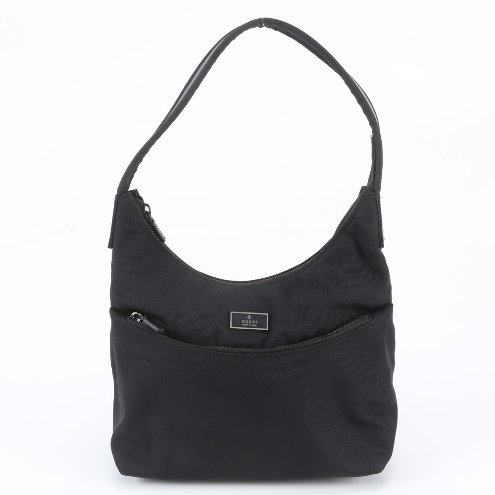 ■極美品 グッチ001 3386 ショルダーバッグ レザー×ナイロン