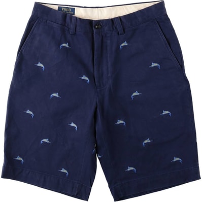 古着 ラルフローレン Ralph Lauren POLO RALPH LAUREN 総柄 魚柄 チノショーツ ハーフパンツ メンズw32相当/eaa653435