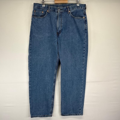 古着 リーバイス Levi's デニムパンツ 550 テーパード バギー ジーンズ ジーパン 長ズボン 大きいサイズ w38 L32 ブルー メンズ