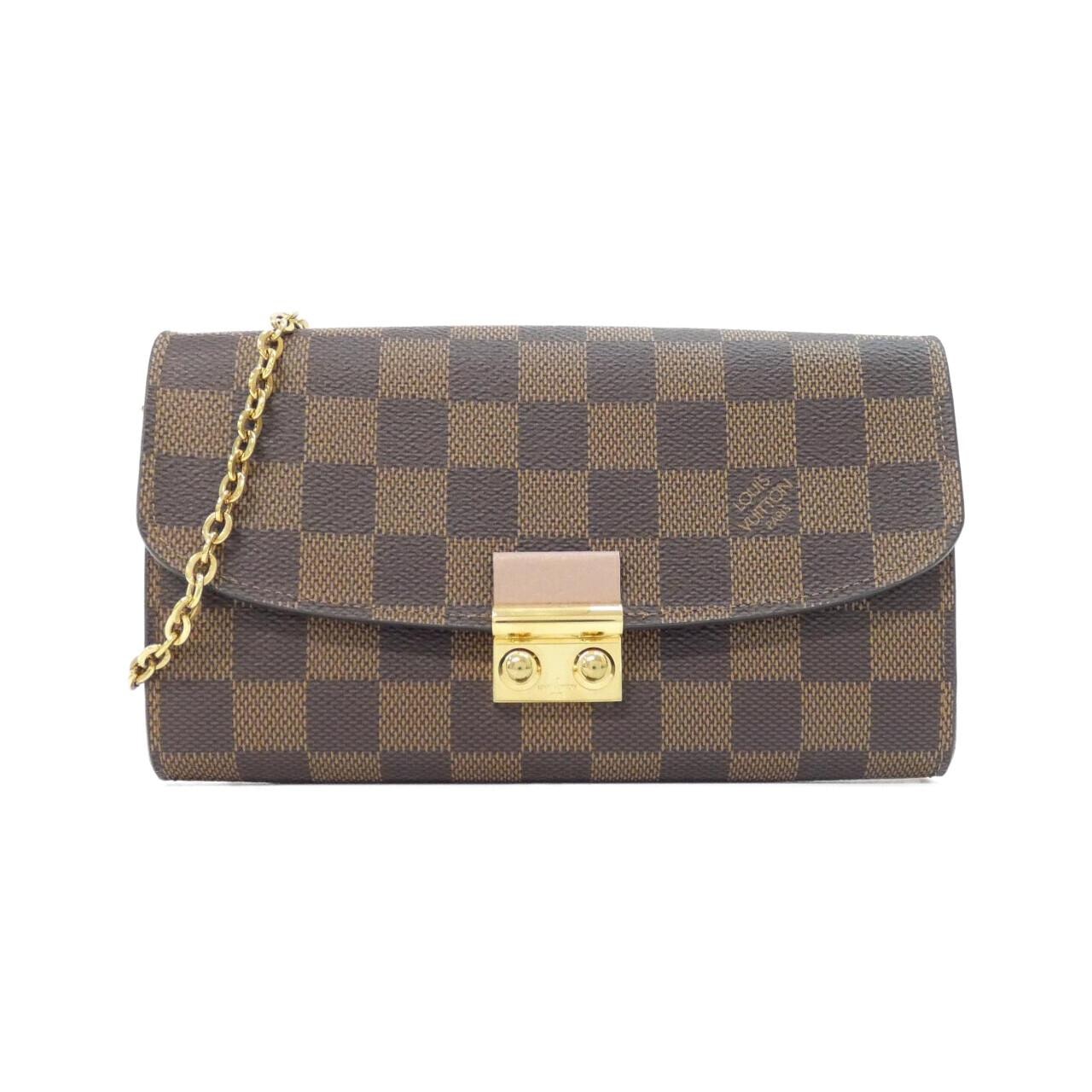 ルイヴィトン ダミエ ポルトフォイユ クロワゼット N61273 チェーンウォレット