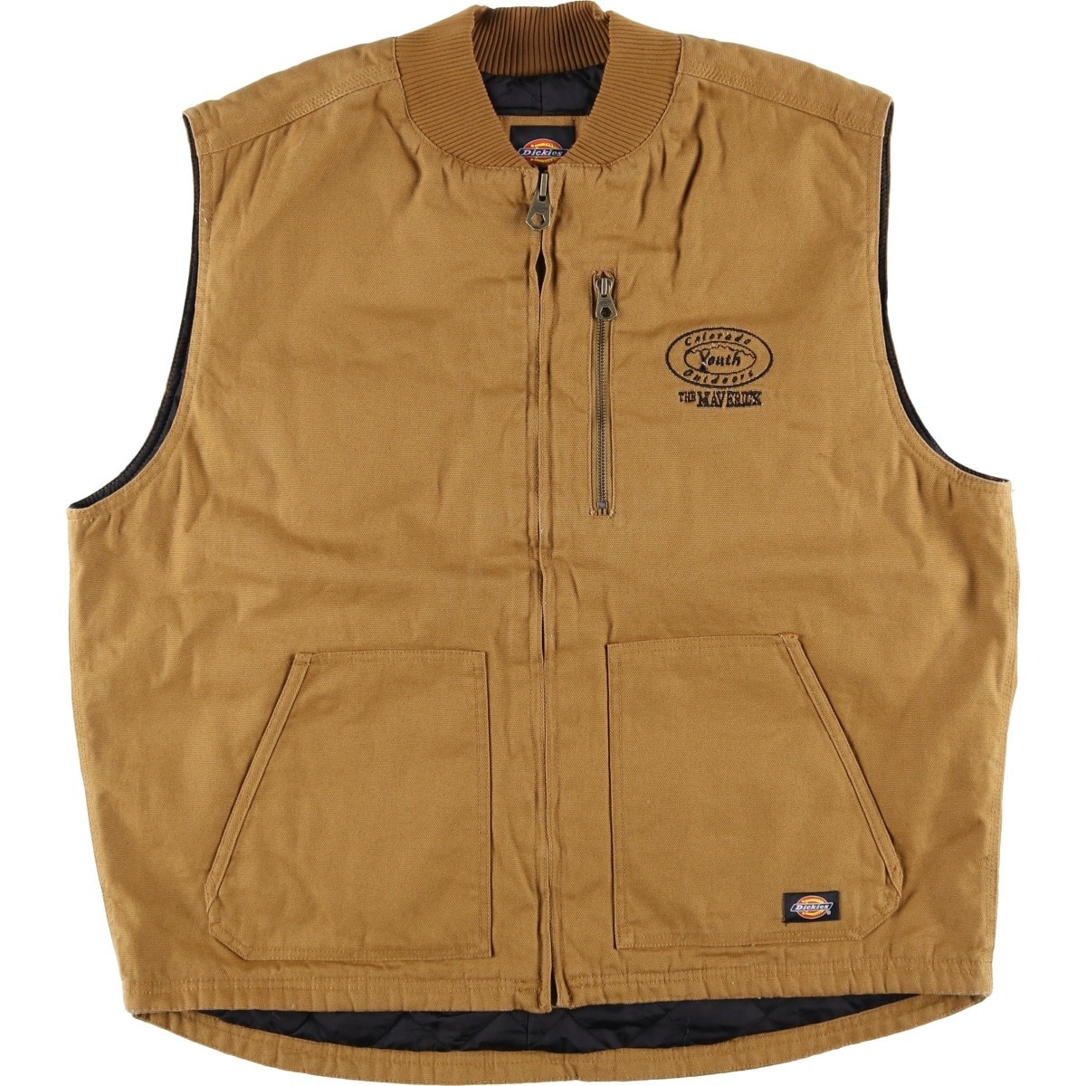 古着 ディッキーズ Dickies WORK 中綿入り ダックベスト メンズXL相当/eaa612772