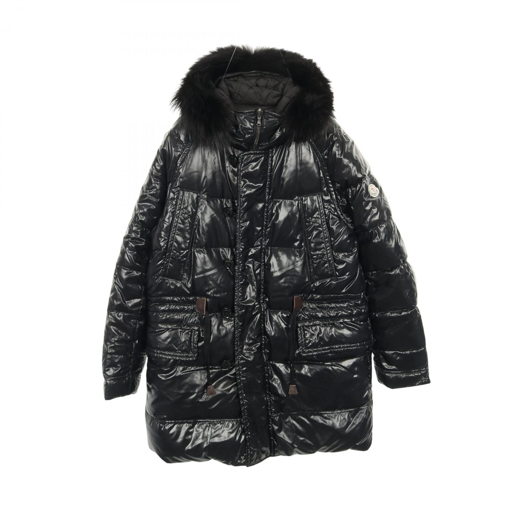 モンクレール MONCLER ダウンジャケット 衣料品 アウター ナイロン ポリエステル メンズ ブラック系 【中古】