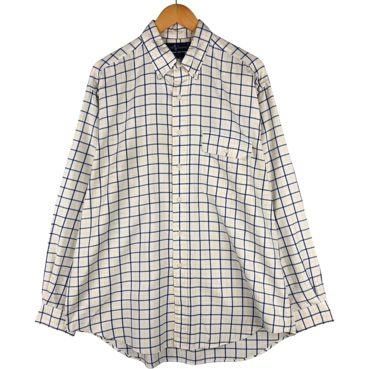 古着 ラルフローレン Ralph Lauren BLAIRE 長袖 ボタンダウンチェックシャツ メンズL相当/eaa593742