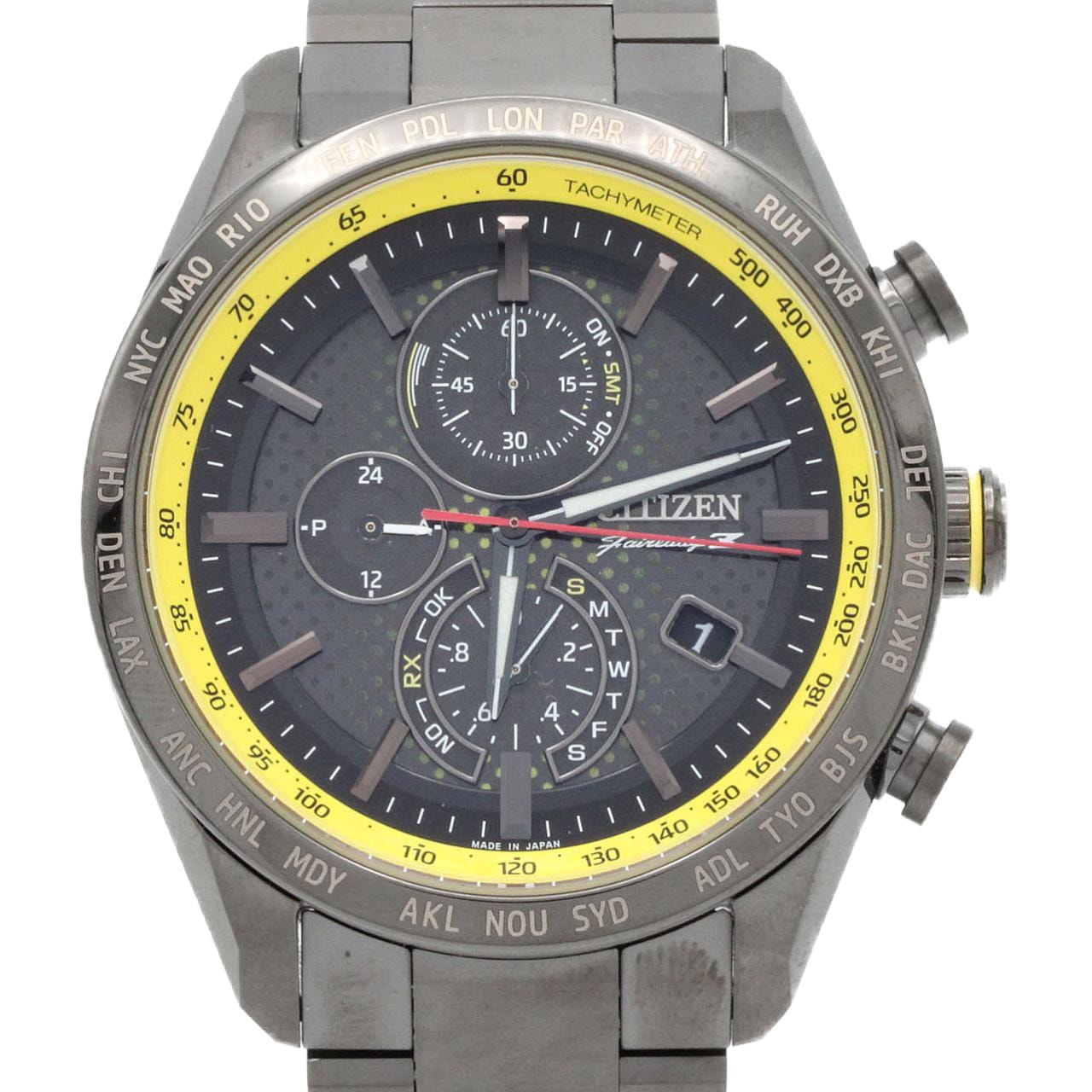 シチズン アテッサ・日産フェアレディZ 電波時計 H804-T027679/AT8185-89E TI ソーラークォーツ