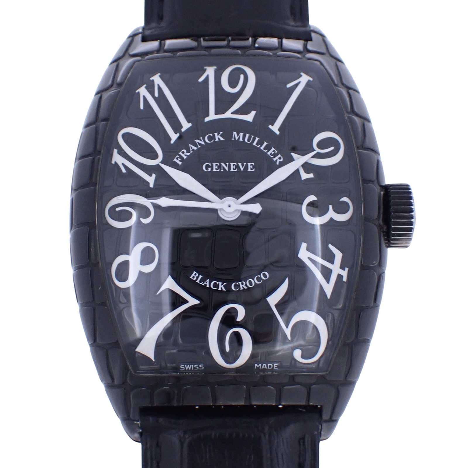 FRANCK MULLER フランクミュラー トノーカーベックス ブラッククロコ 9880SCBLKCRO メンズ 腕時計