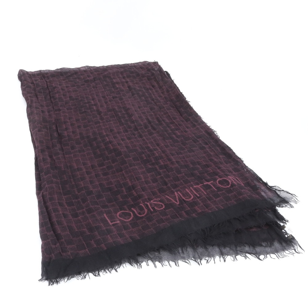 ルイヴィトン LOUIS VUITTON マフラー モノグラムフラワー エシャルプレイキャビック LVイニシャル ジャガード織り ストール ひざ掛け M71126 アイボリー LOUIS VUITTON - ルイヴィトン LOUIS VUITTON マフラー モノグラム