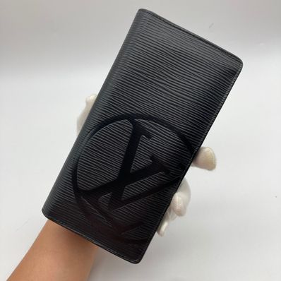 Louis Vuitton Epi Portefeuille Brazza LV Circle "Noir"