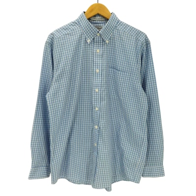 00S WRINKLE RESISTANT L/S ボタンダウン チェック シャツ【1143659939372】