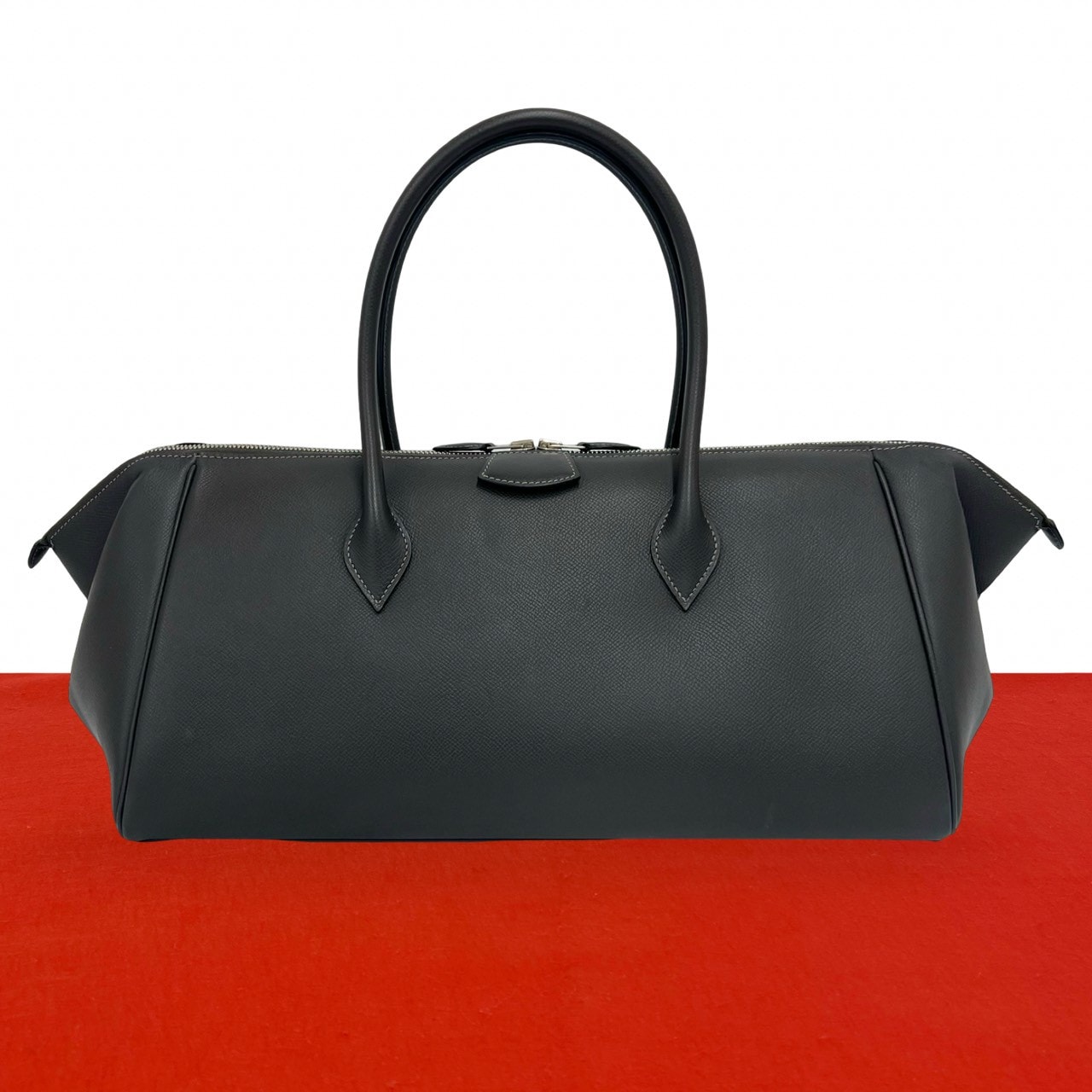 HERMES エルメス パリボンベイ 40 ヴォーエプソン ハンドバッグ グレー
49264