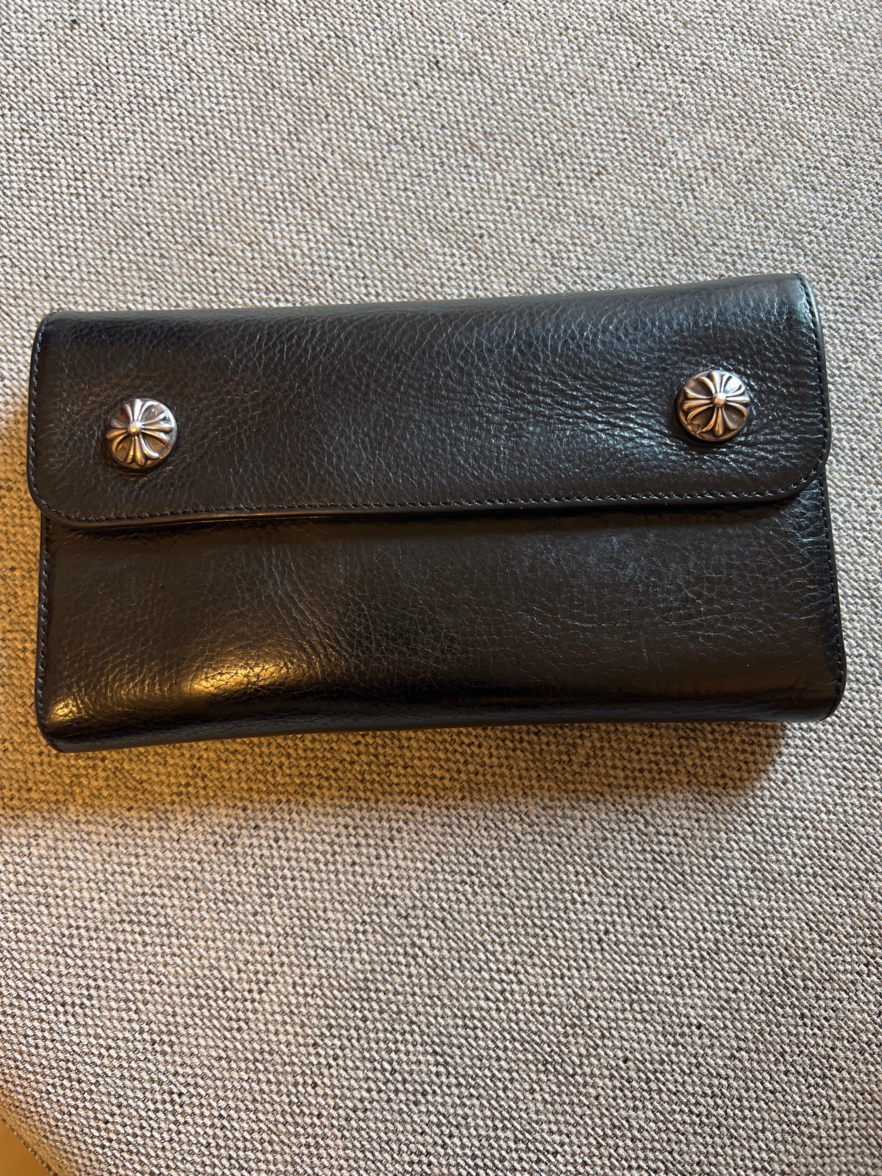 Chrome Hearts Wave Wallet Leather "Black"