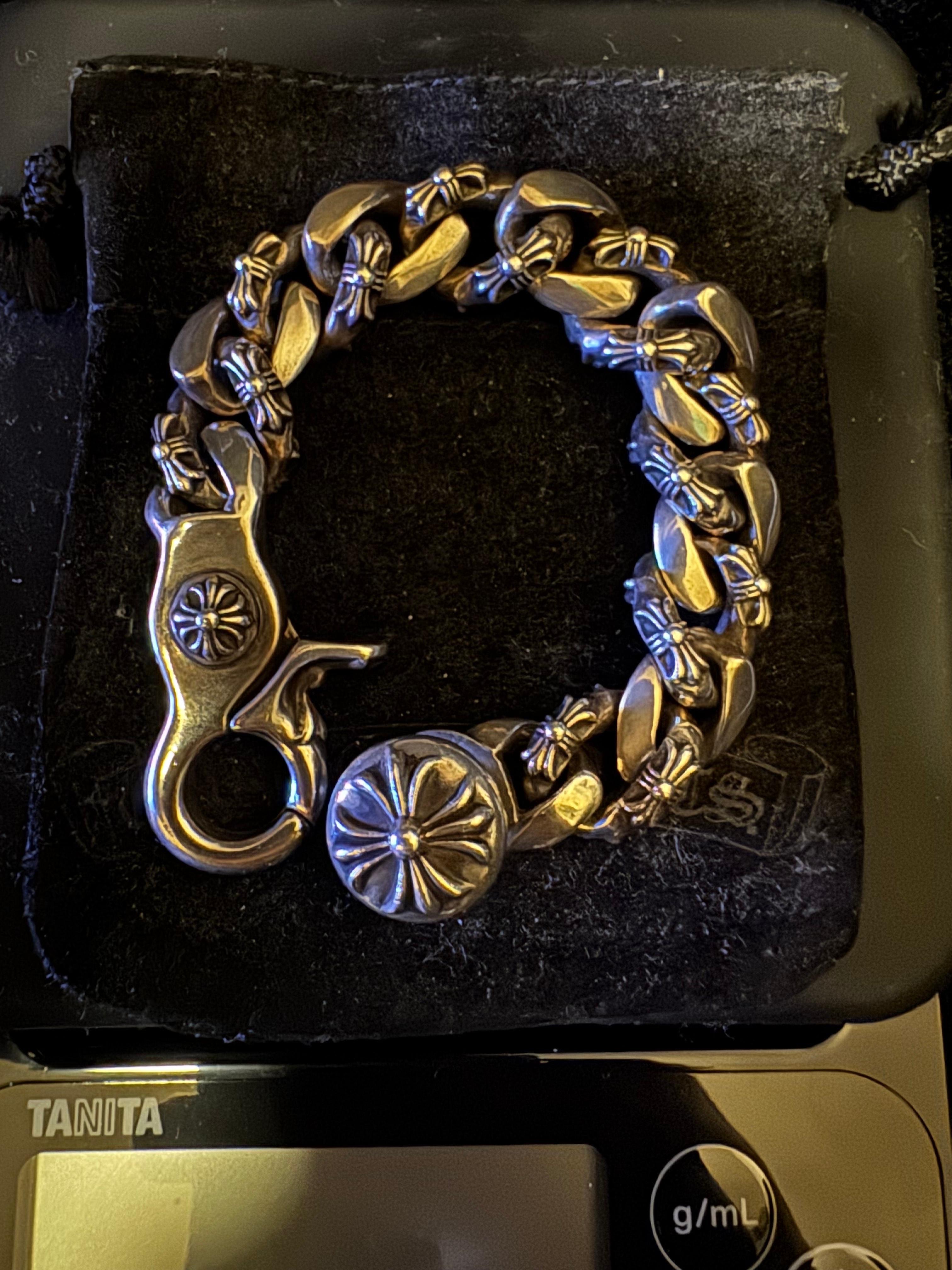 Chrome Hearts Fancy Link Bracelet / Clip "Silver"