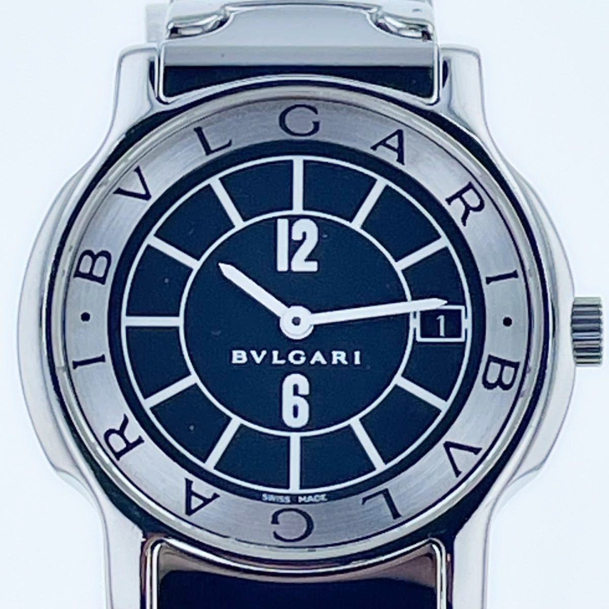 BVLGARI ブルガリ ソロテンポ 35mm 腕時計 ST35S ステンレス シルバー  メンズ【中古】