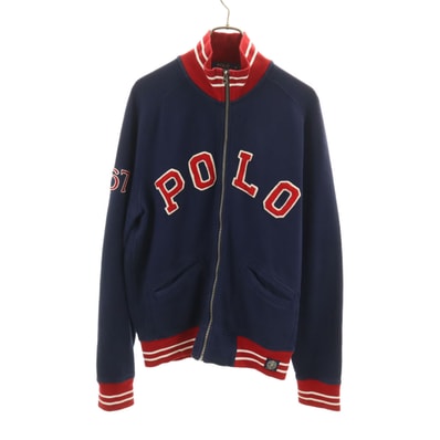 POLO RALPH LAUREN ポロラルフローレン スウェット ジップジャケット M ネイビー 裏起毛