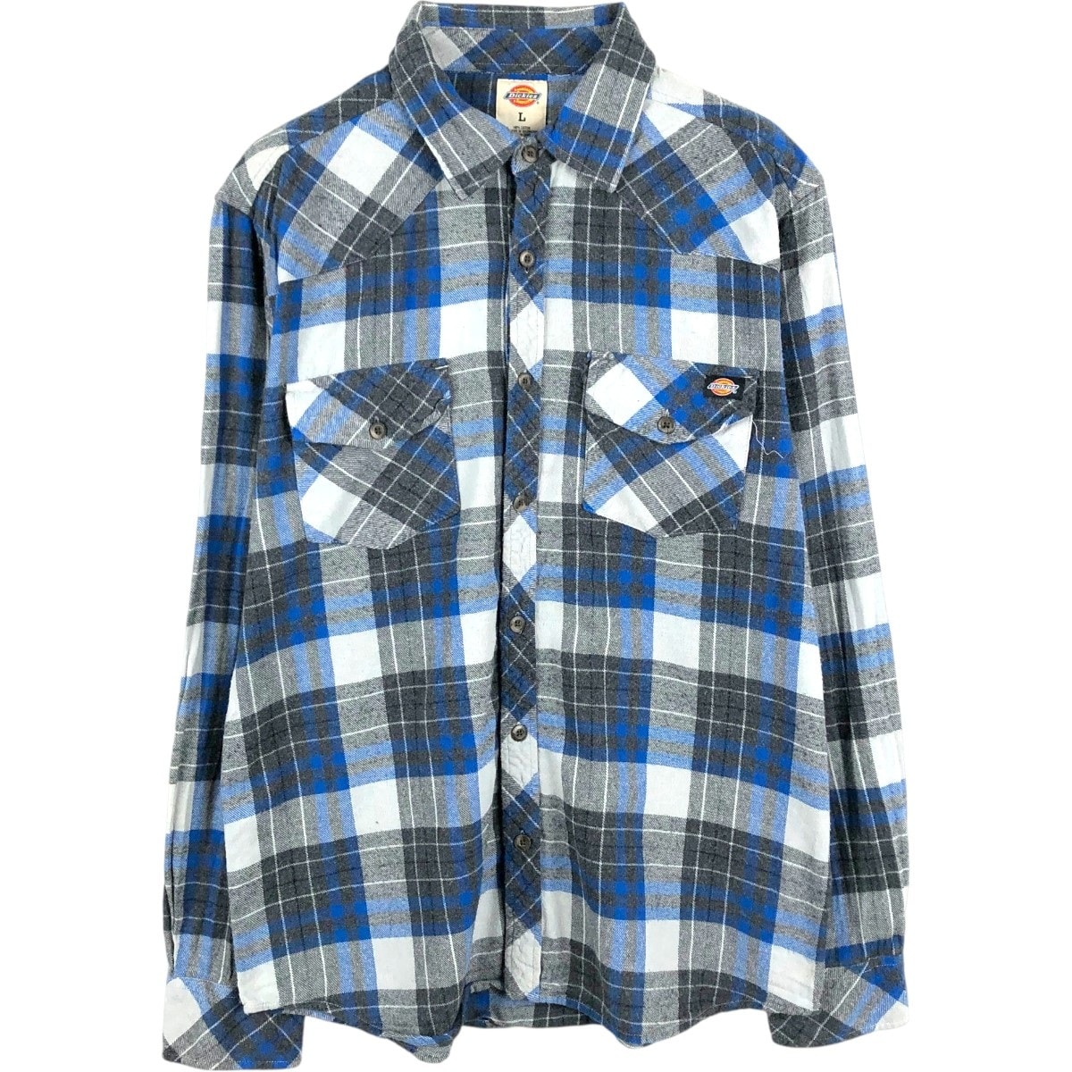 古着 ディッキーズ Dickies 長袖 フランネルチェックシャツ メンズL相当/eaa675491