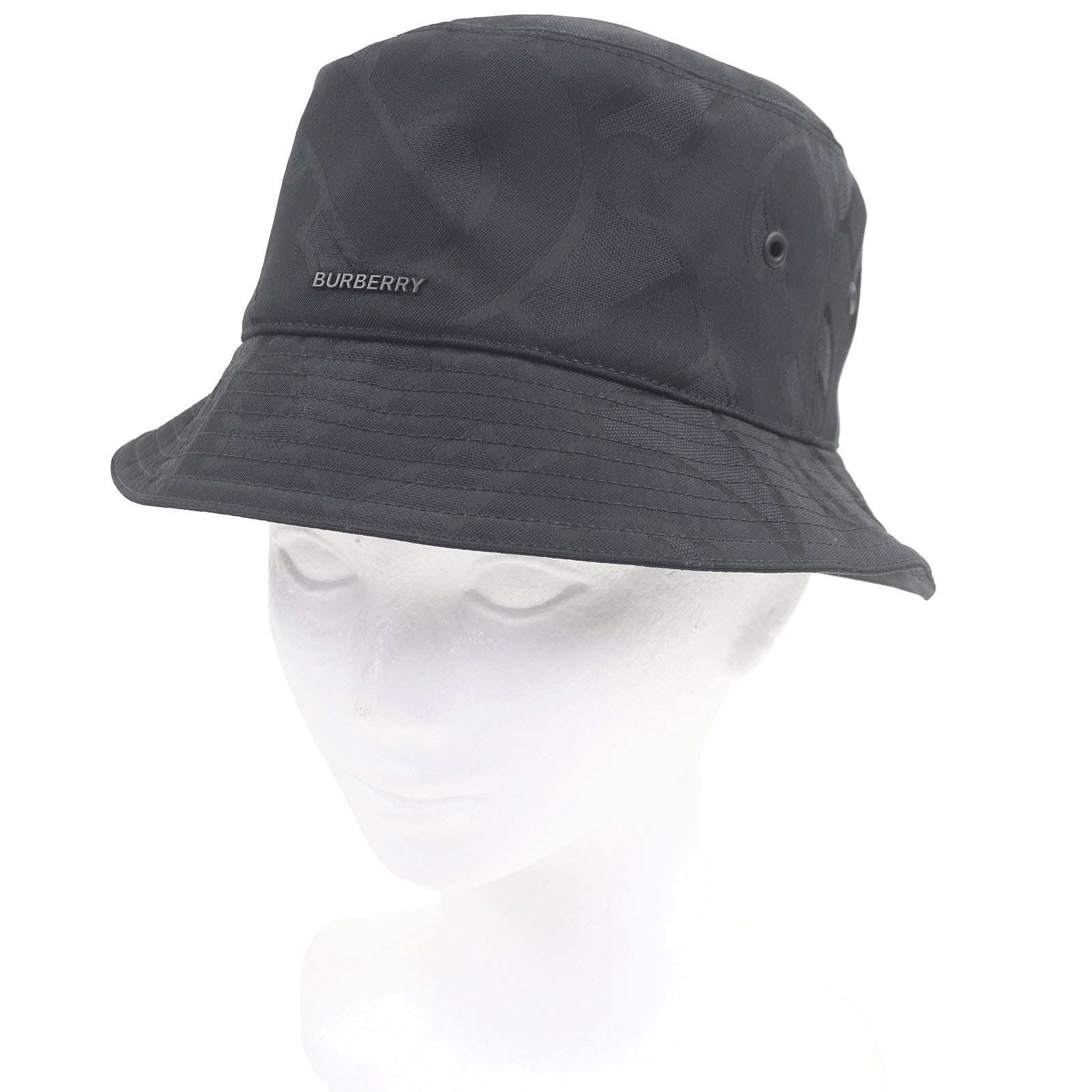 極美品 バーバリー ハット ブラック メンズ 8048768