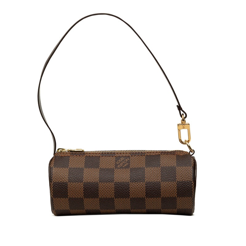 ルイ ヴィトン ダミエ パピヨン30 付属品 ポーチ ポーチ N51303 ブラウン PVC レザー レディース LOUIS VUITTON 中古