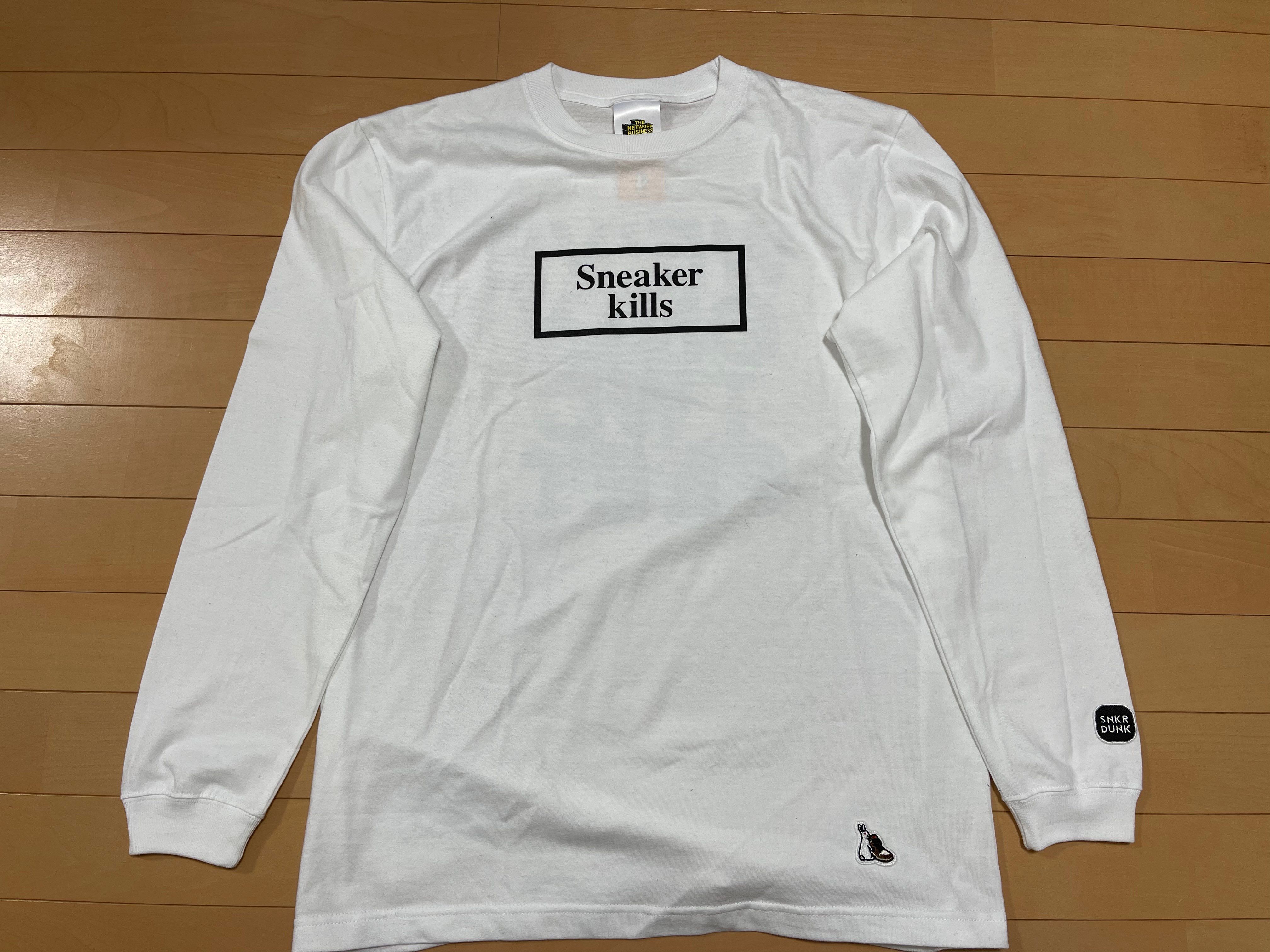 SNKRDUNK×THENETWORK BUSINESS×FR2 SNEAKER KILLS WING LOGO L/S T-SHIRT "WHITE"