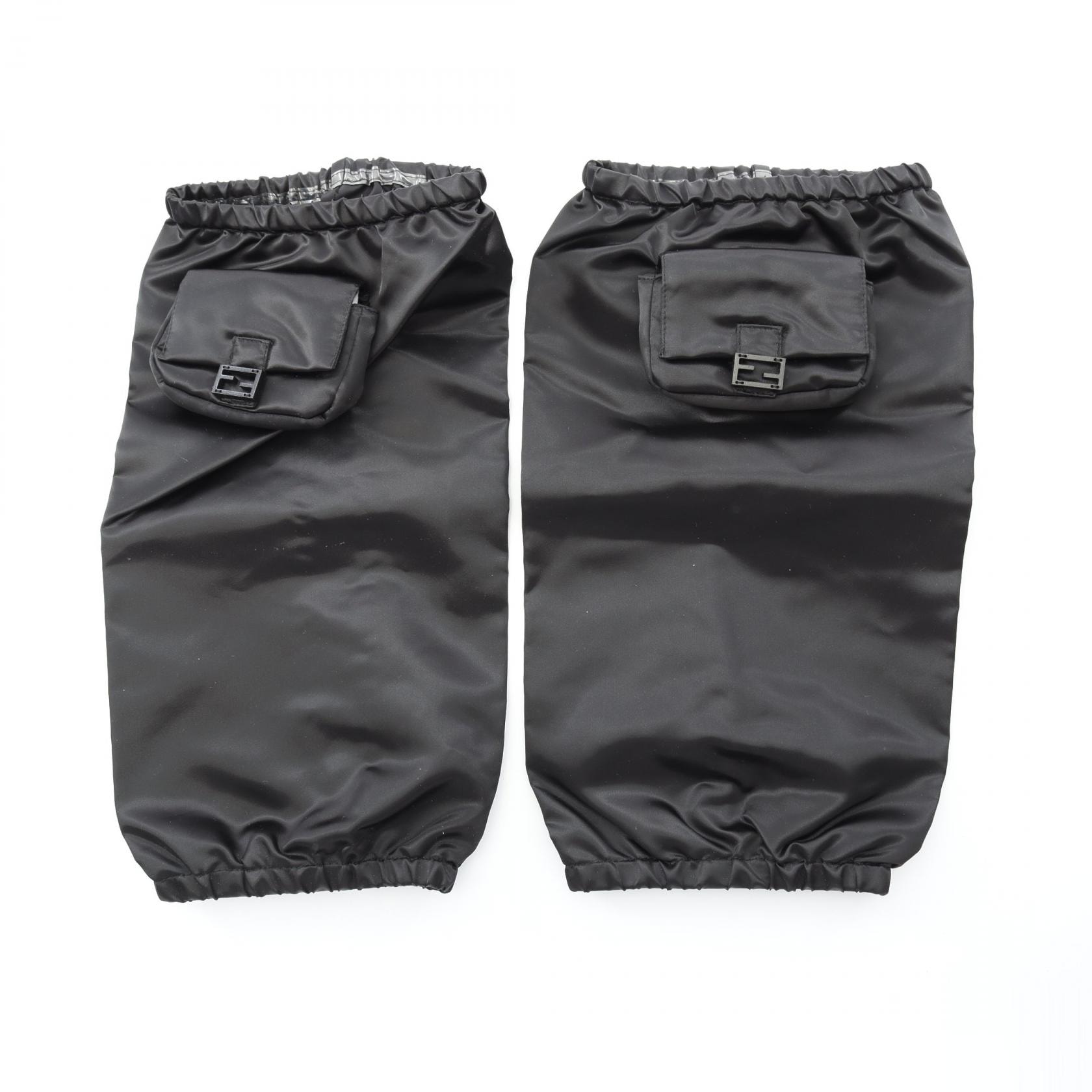 フェンディ FENDI レッグウォーマー アクセサリー ナイロン レディース ブラック系 【中古】