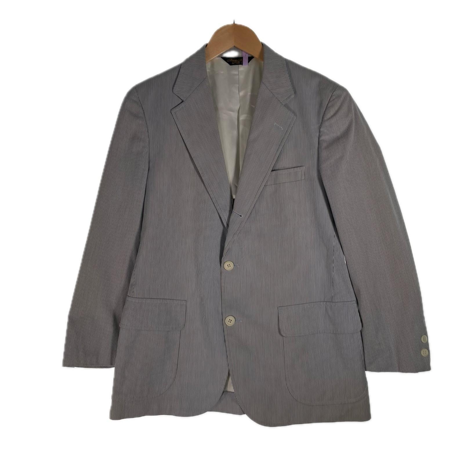 Brooks Brothers ブルックスブラザーズ ストライプ 秋冬 AW テーラードジャケット コットン/ポリエステル ブルー メンズ【古着】【中古】
