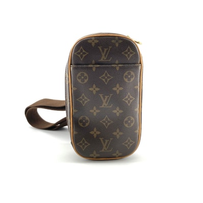 LOUIS VUITTON(ルイ・ヴィトン) モノグラム ポシェットガンジュ ストラップ 最短38cm~最長112cm 高さ 最短15cm~最長55cm コーティングキャンバス / レザー M51870 ポシェット ブラウン