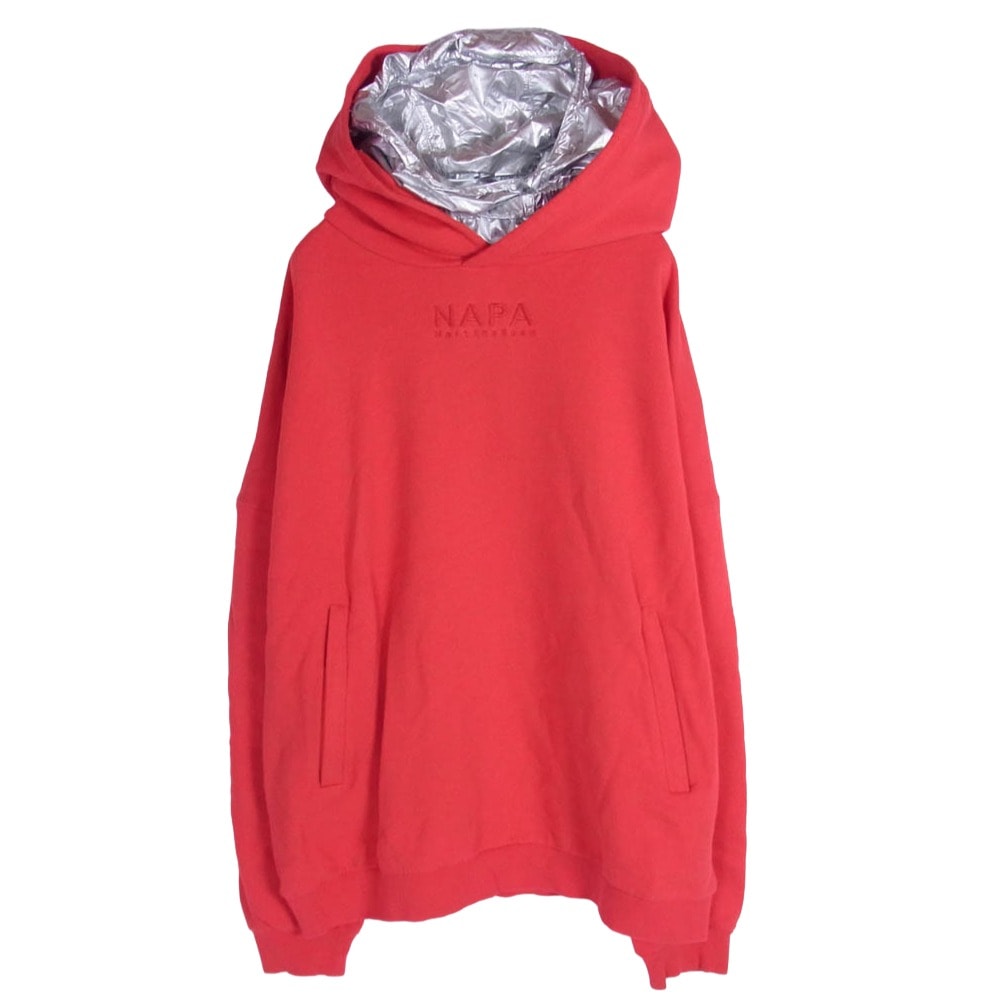 MARTIN ROSE マーティンローズ パーカー NOYIG6 NAPA by Martine Rose  ナパ マーティンローズ ダブルフード プルオーバー パーカー レッド系 L【中古】