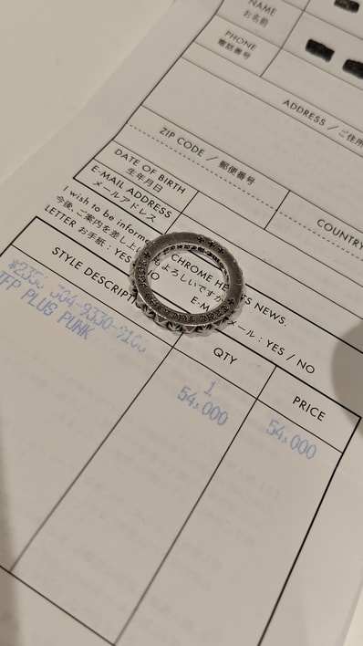 Chrome Hearts True Fucking Punk Ring / Plus Punk "Silver"