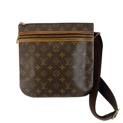 LOUIS VUITTON ルイヴィトン モノグラム ポシェット ボスフォール ブラウン PVC レザー/ ショルダーバッグ ポシェット 1-0294287 【中古】