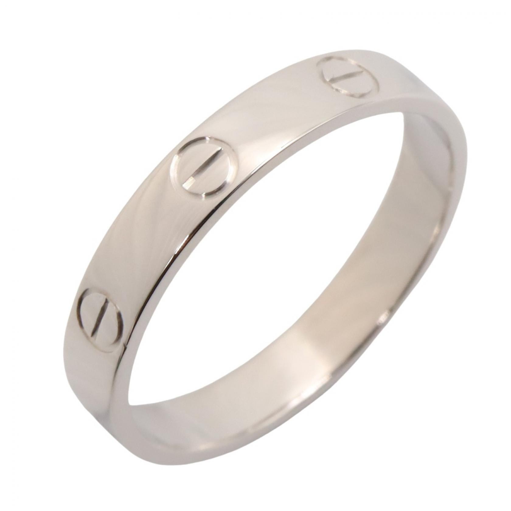カルティエ CARTIER ミニラブリング リング・指輪 ジュエリー K18WG(ホワイトゴールド) メンズ レディース シルバー系 【中古】