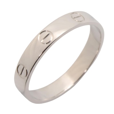 カルティエ CARTIER ミニラブリング リング・指輪 ジュエリー K18WG(ホワイトゴールド) メンズ レディース シルバー系 【中古】