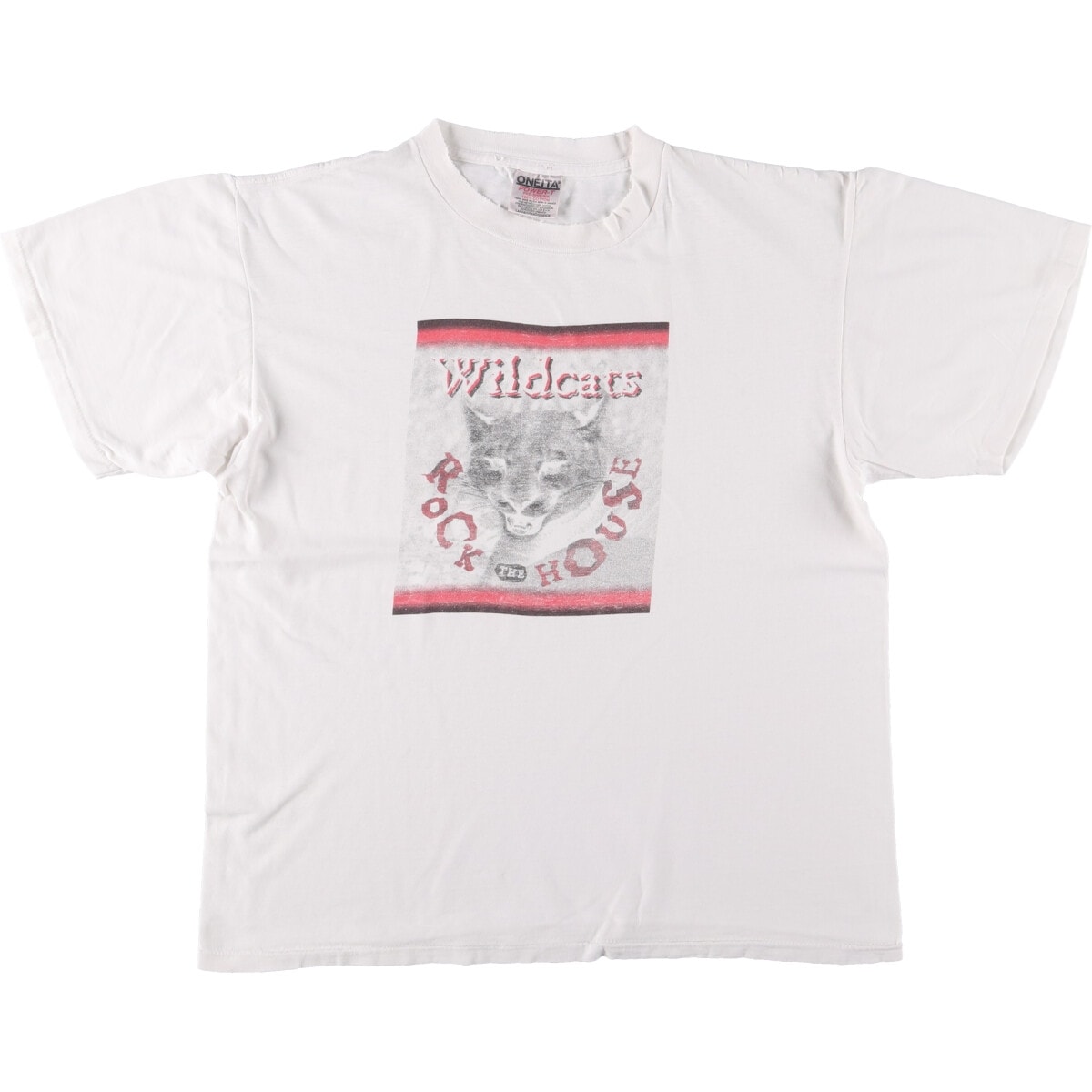 古着 オニータ ONEITA ネコ柄 アニマルTシャツ USA製 メンズL相当/eaa548773