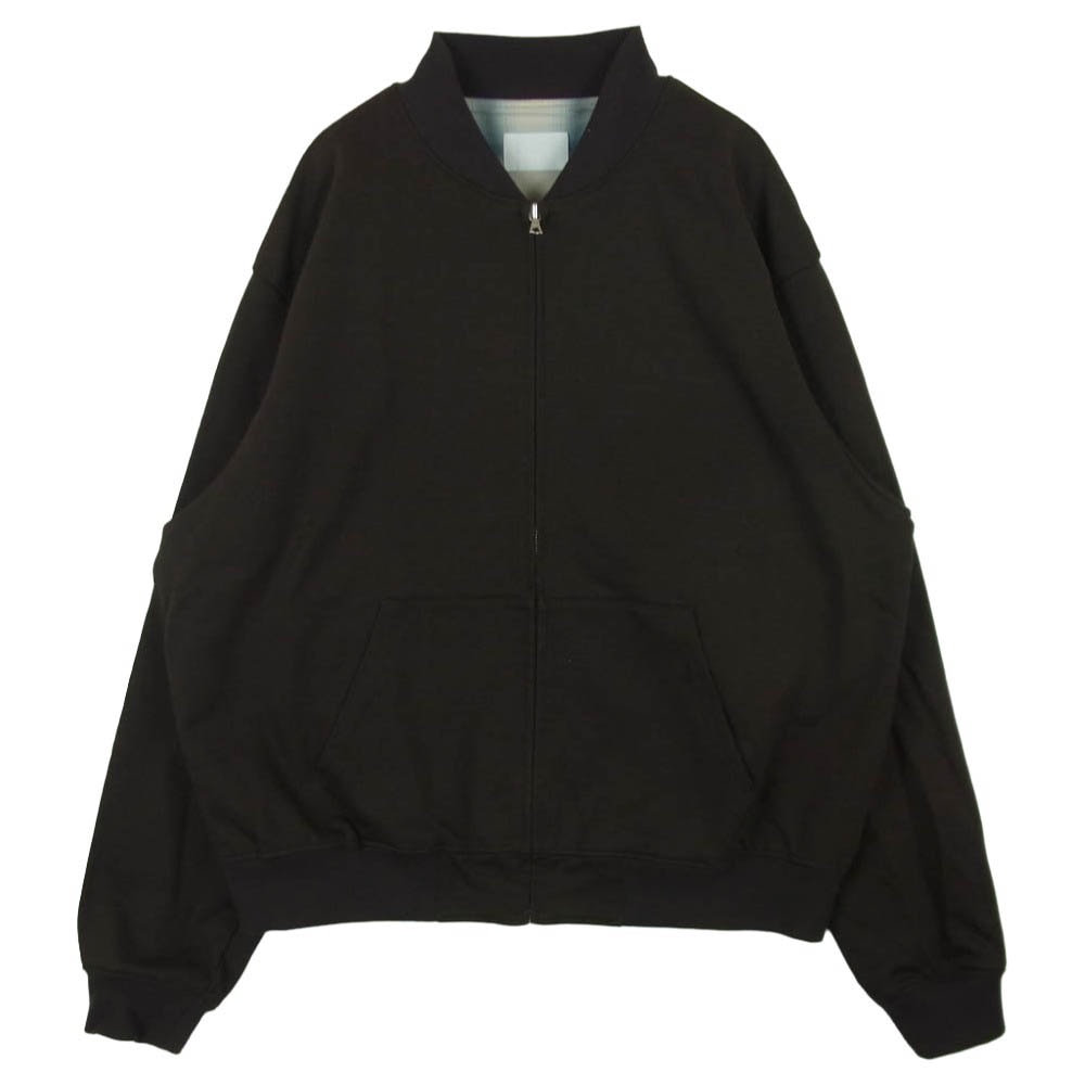 SOPHNET. ソフネット 26SS SPNT-260039 ZIP-UP SWEAT JACKET ジップアップ スウェット ジャケット ブルゾン ダークブラウン系 3【中古】