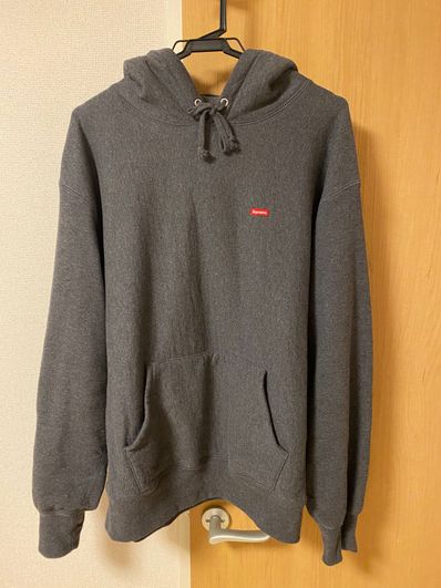 Supreme Small Box Hooded Sweatshirt "Charcoal" (21FW)