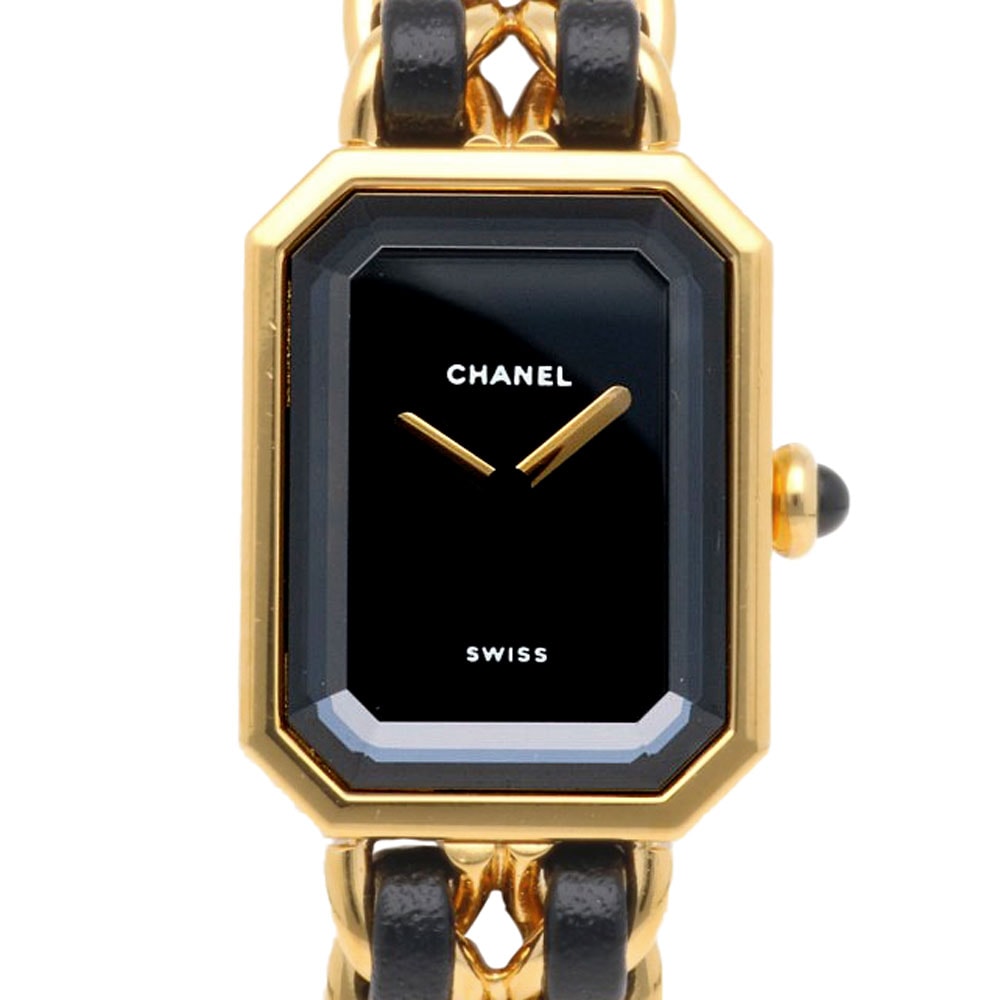 シャネル プルミエール M 腕時計 時計 GP H0001 クオーツ 磨き直し済 レディース 1年保証 CHANEL 中古
