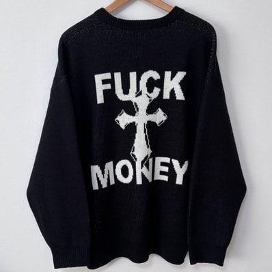 Supreme Fuck Money Sweater "Black"