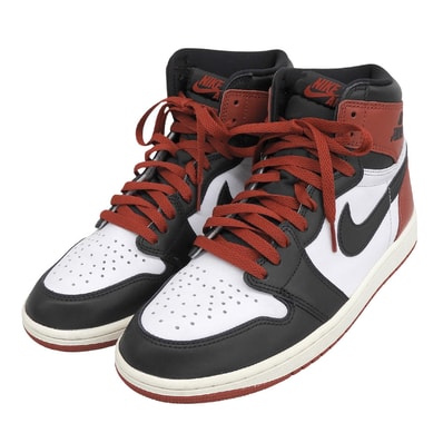 ナイキ AIRJORDAN1 RETRO HIGH OG シューズ メンズ ブラック×レッド 27.0cm DZ5485-106 9(US)