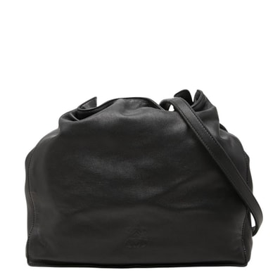 ロエベ アナグラム フラメンコ 斜め掛け ショルダーバッグ ブラック レザー レディース LOEWE 中古