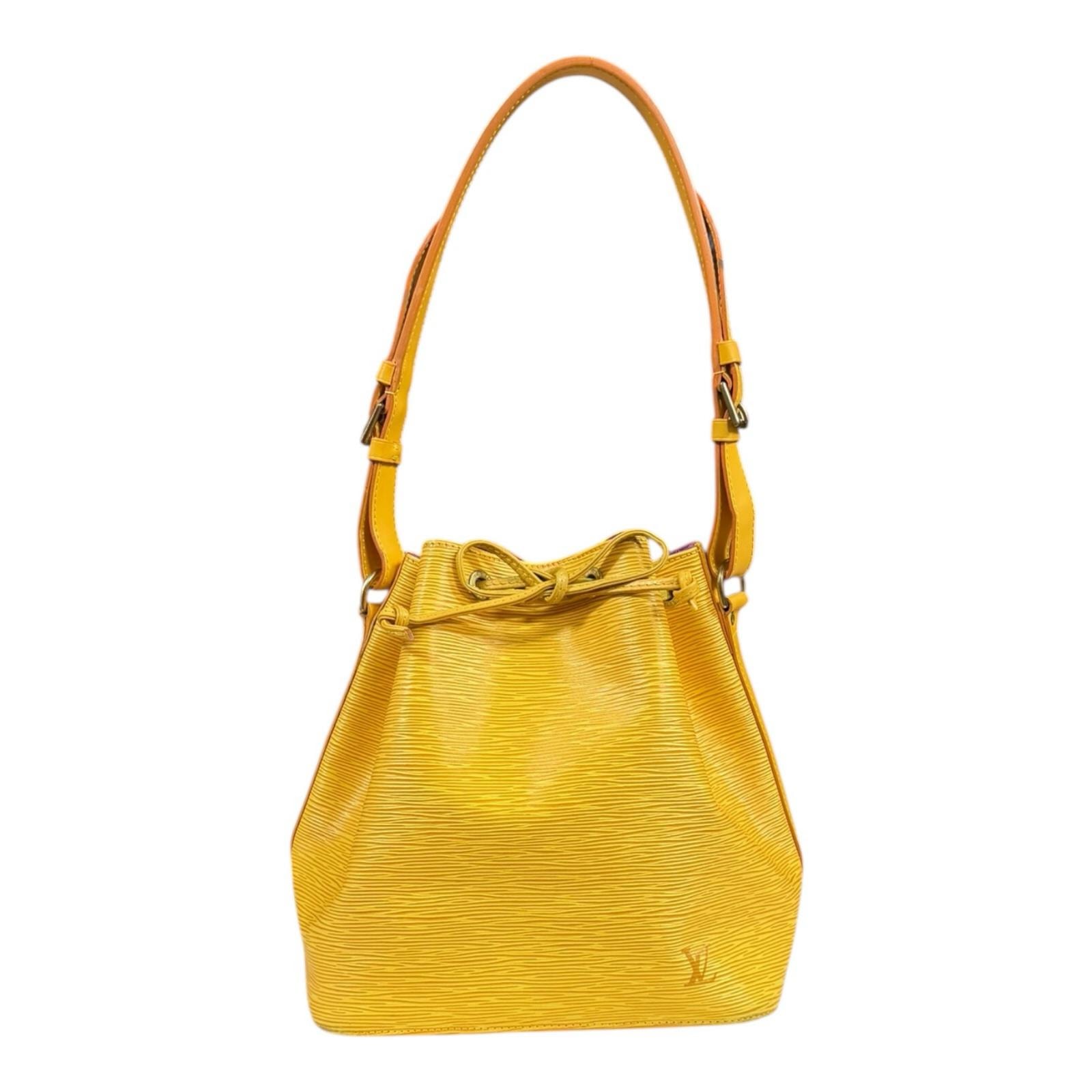 ルイヴィトン プチノエ エピ ショルダーバッグ エピレザー M44109 イエロー レディース LOUIS VUITTON  中古
