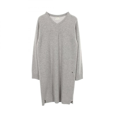 エルメス HERMES Vネック ワンピース 衣料品 トップス カシミヤ レディース グレー系 【中古】