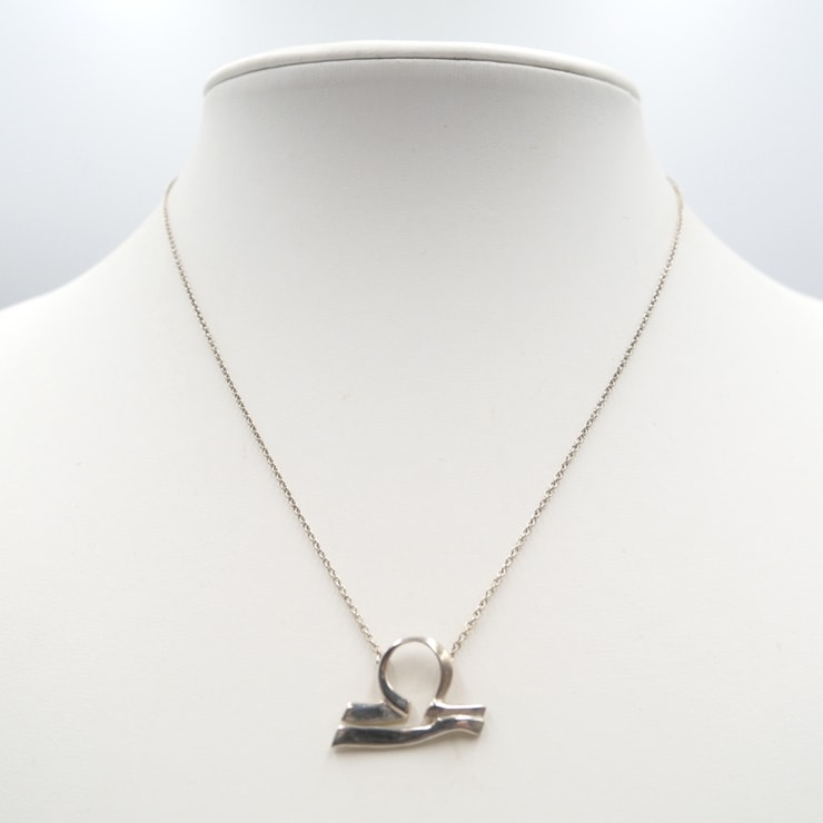 TIFFANY&Co.(ティファニー)パロマ・ピカソ ゾディアック てんびん座 ネックレス ペンダント シルバー SV925 レディース 【中古】
