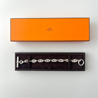 Hermes Chaine D'ancre MM Bracelet "Silver"