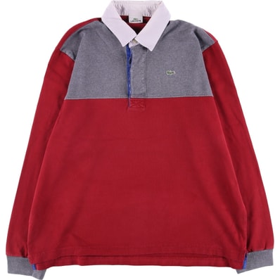 古着 ラコステ LACOSTE 長袖 ラガーシャツ メンズXXL相当/eaa600762