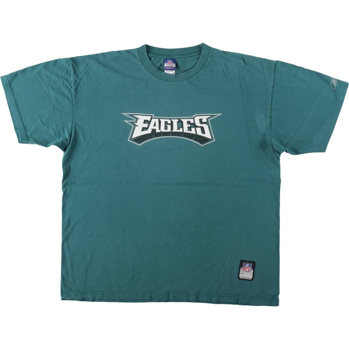 古着 リーボック Reebok NFL PHILADELPHIA EAGLES フィラデルフィアイーグルス ロゴプリントTシャツ メンズXL相当/eaa621461