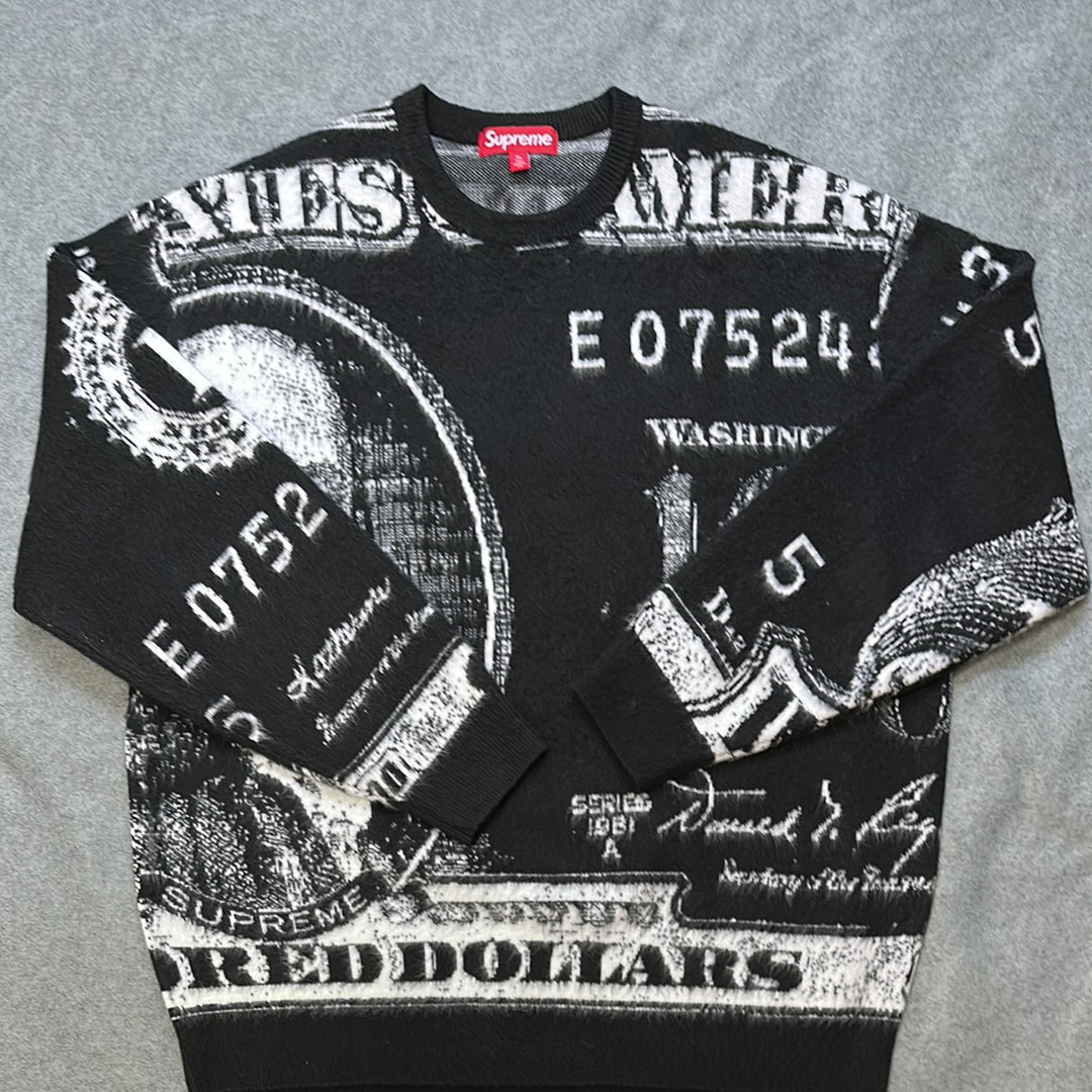 supreme printed washed sweater ニット　セーター Supreme Printed Washed Sweater 