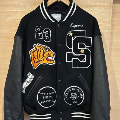 Supreme Tiger Varsity Jacket "Black"