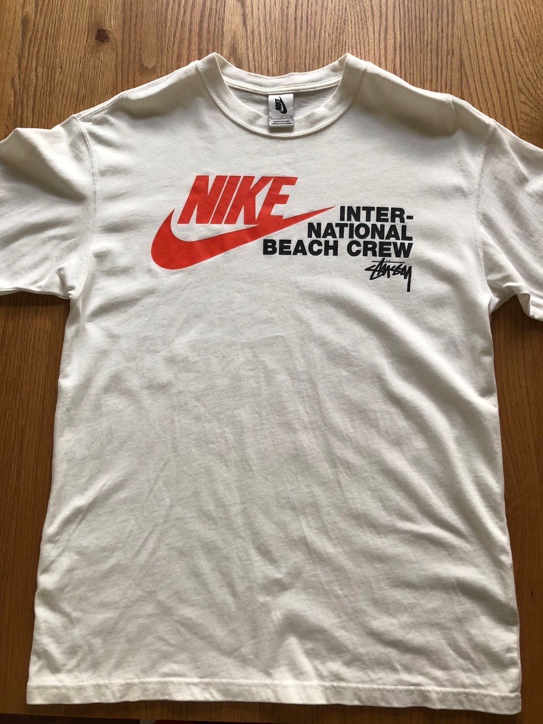 Nike x Stussy International Beach Crew T-Shirt "White"