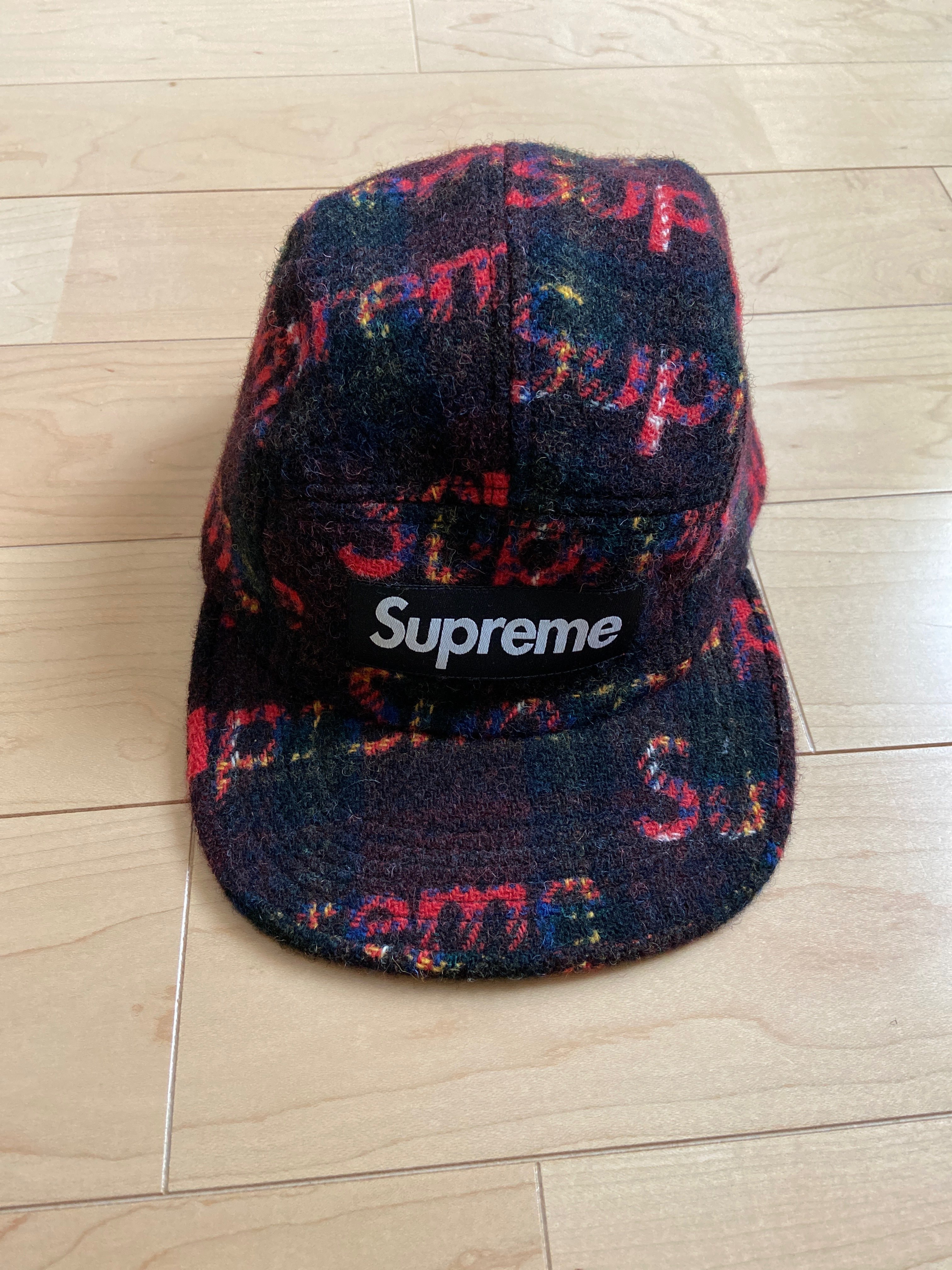 Supreme / Harris Tweed® Camp Cap "Black"