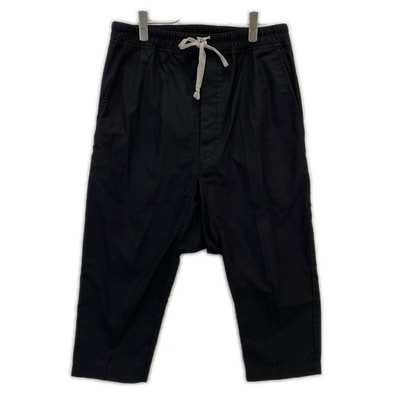 リックオウエンス 【美品/国内正規/23年製】RU01C4381-TF DRAWSTRING クロップドパンツ IT:50